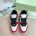 「#4422」Off-White Arrow stitching red outer leather sneakers