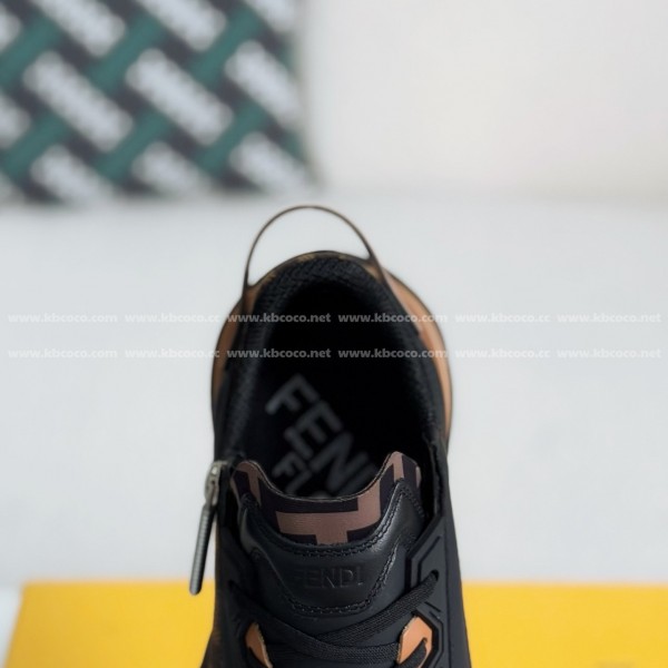 FENDI leather casual low-top shoes