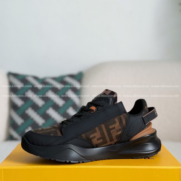 FENDI leather casual low-top shoes