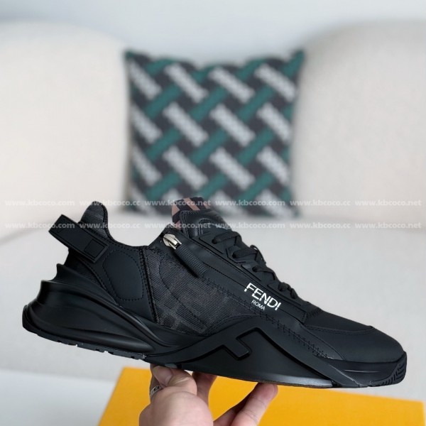 FENDI leather casual low-top shoes