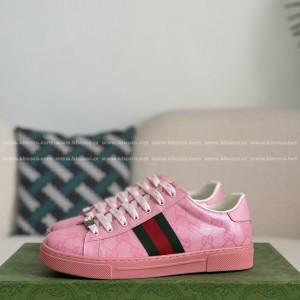 「#4434」Gucci ACE Leather plank shoes