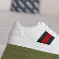 「#4437」Gucci ACE Leather plank shoes