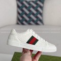 「#4437」Gucci ACE Leather plank shoes