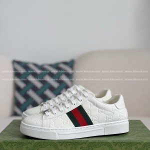 「#4437」Gucci ACE Leather plank shoes