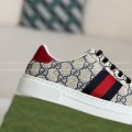 「#4438」Gucci ACE Leather plank shoes