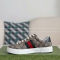 「#4440」Gucci ACE Leather plank shoes