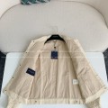 「#4447」Louis Vuitton Full-print cotton jacquard collarless jacket