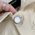 「#4447」Louis Vuitton Full-print cotton jacquard collarless jacket