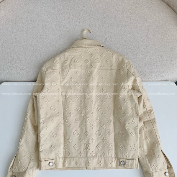 Louis Vuitton Full-print cotton jacquard collarless jacket