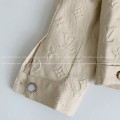 「#4447」Louis Vuitton Full-print cotton jacquard collarless jacket