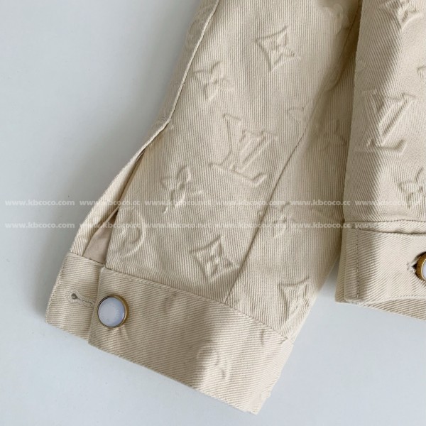 Louis Vuitton Full-print cotton jacquard collarless jacket