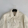 「#4447」Louis Vuitton Full-print cotton jacquard collarless jacket