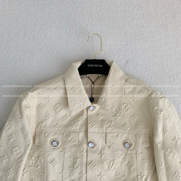 Louis Vuitton Full-print cotton jacquard collarless jacket