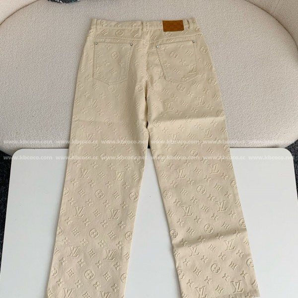 Louis Vuitton Full-print cotton pants