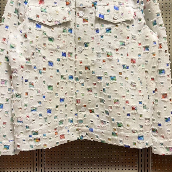 Louis Vuitton Spring New Destroyed Denim Jacket