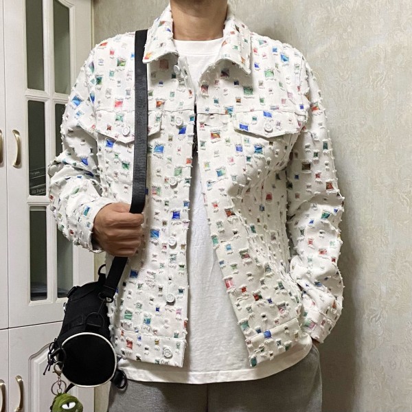 Louis Vuitton Spring New Destroyed Denim Jacket