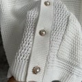 「#4455」Casablanca cotton high density knit, woven plaid sweater T-shirt