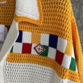 「#4455」Casablanca cotton high density knit, woven plaid sweater T-shirt