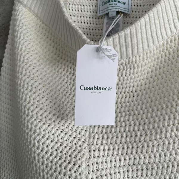Casablanca Green Cotton High-density Knit, Woven Plaid Shorts