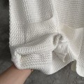「#4457」Casablanca Green Cotton High Density Knit, Woven Plaid Sweater T-Shirt
