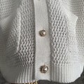 「#4457」Casablanca Green Cotton High Density Knit, Woven Plaid Sweater T-Shirt