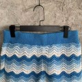 「#4458」Casablanca Blue cotton high-density knitted, water ripple gradient shorts