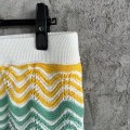 「#4464」Casablanca, rainbow-colored cotton high-density knit, water ripple gradient sweatshirt T-shirt