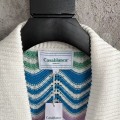 「#4465」Casablanca, rainbow-colored cotton high-density knit, water ripple gradient sweater T-shirt