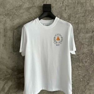 「#4467」CASABLANCA SpringSummer Orange Graphic Print T-Shirt