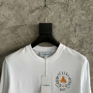 「#4467」CASABLANCA SpringSummer Orange Graphic Print T-Shirt