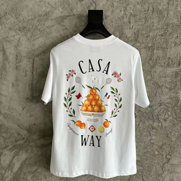 CASABLANCA SpringSummer Orange Graphic Print T-Shirt