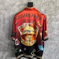 「#4469」CASABLANCA SpringSummer Red Printed Silk T-Shirt