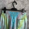「#4470」CASABLANCA SpringSummer Blue Line Printed Silk Shorts