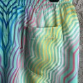 「#4470」CASABLANCA SpringSummer Blue Line Printed Silk Shorts