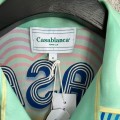 「#4471」CASABLANCA SpringSummer Blue Character Print Silk T-shirt