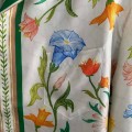 「#4473」CASABLANCA SpringSummer Floral Pattern Silk T-Shirt