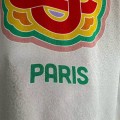 「#4475」CASABLANCA SpringSummer Large LOGO Pattern Silk T-Shirt