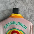 「#4475」CASABLANCA SpringSummer Large LOGO Pattern Silk T-Shirt