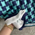 「#4476」CASABLANCA SpringSummer Geometric Silk Plaid Shorts