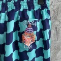 「#4476」CASABLANCA SpringSummer Geometric Silk Plaid Shorts