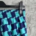 「#4476」CASABLANCA SpringSummer Geometric Silk Plaid Shorts