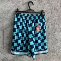 「#4476」CASABLANCA SpringSummer Geometric Silk Plaid Shorts