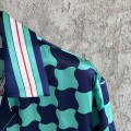 「#4477」CASABLANCA SpringSummer Geometric Silk Plaid T-shirt