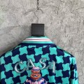 「#4477」CASABLANCA SpringSummer Geometric Silk Plaid T-shirt