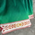 「#4478」CASABLANCA Green silk jacquard shorts