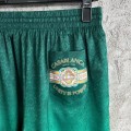 「#4478」CASABLANCA Green silk jacquard shorts