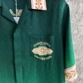 「#4479」CASABLANCA Green jacquard silk T-shirt
