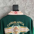 「#4479」CASABLANCA Green jacquard silk T-shirt