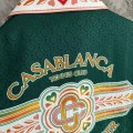 「#4479」CASABLANCA Green jacquard silk T-shirt