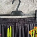 「#4480」CASABLANCA Black rock pattern silk shorts